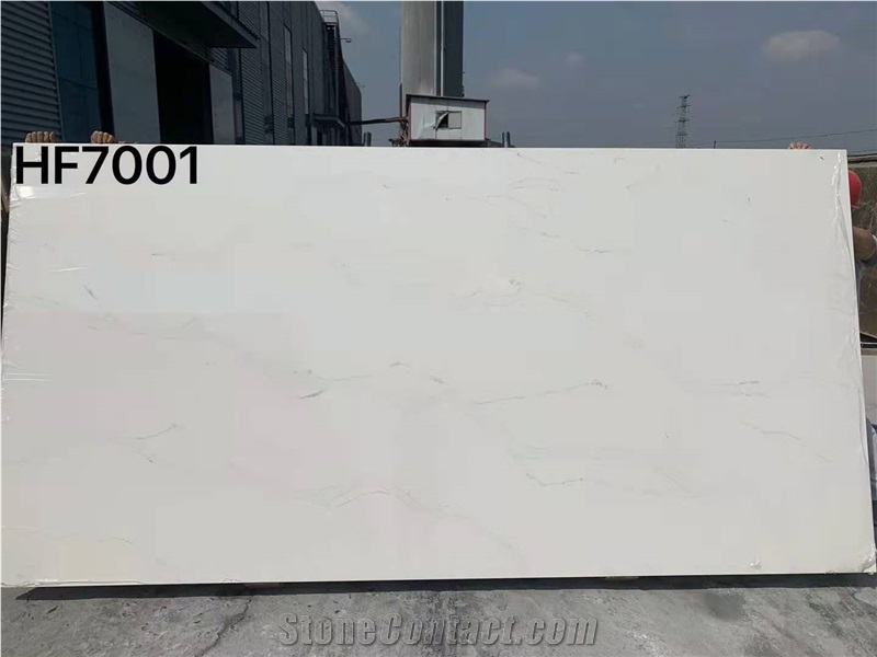 Calacatta White Quartz New from Qingdao Big Slabs
