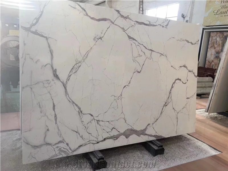 Italy 3d Print Calacatta Cream Artificial Stone