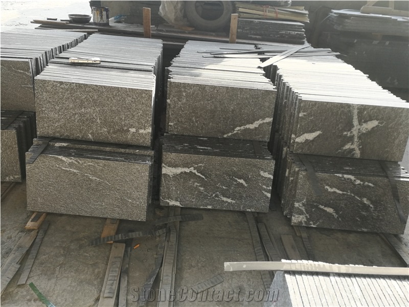 Snow Grey Granite Slabs Tiles