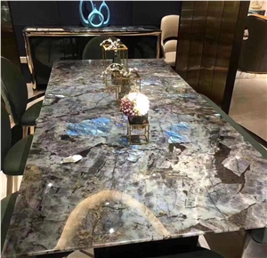 Lemurian Blue Granite Countertop,Blue Stone Table Top Lemurian Blue Granite Countertop,Blue Stone Table Top