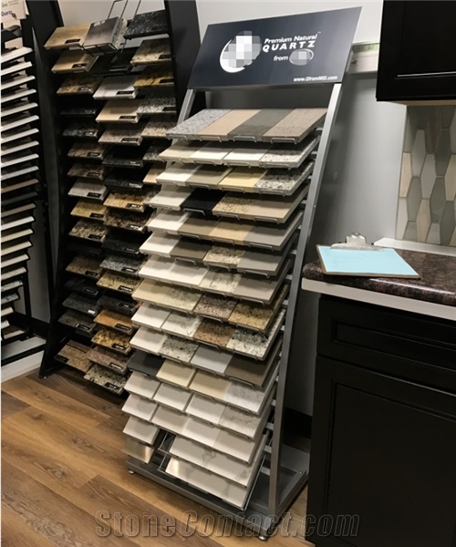 Hot Sell Quartz Sample Display Tower Stand Rack