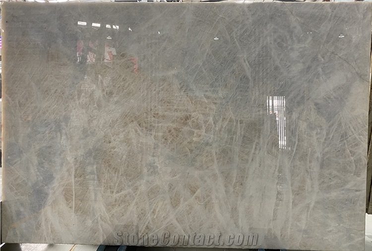 Luxury Cristallo White Crystal Quartzite Slabs