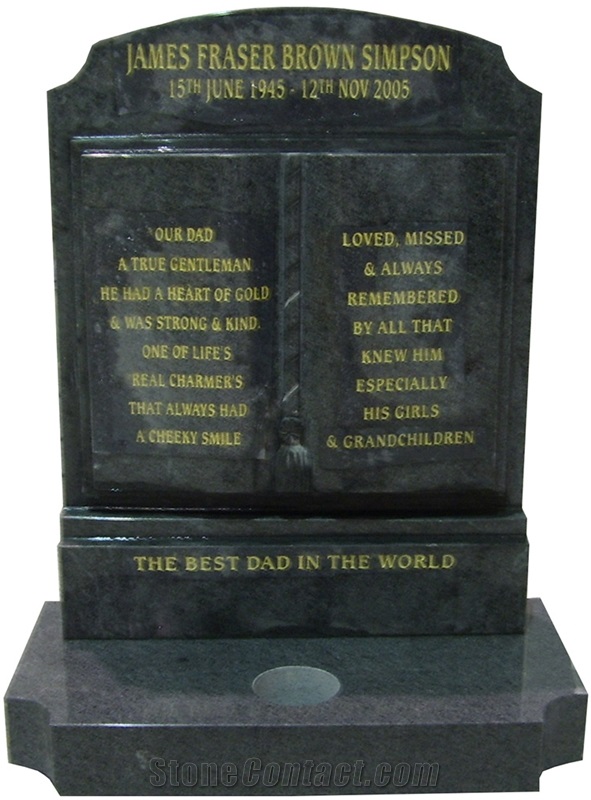 Grave Stone Cemetery Granite Headstone