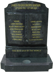 Grave Stone Cemetery Granite Headstone
