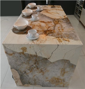 Patagonia Round Natural Stone Granite Table Top