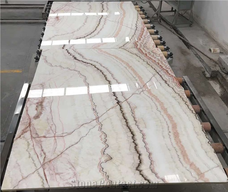Rainbow Luxury Book Match Onyx Floor Tile