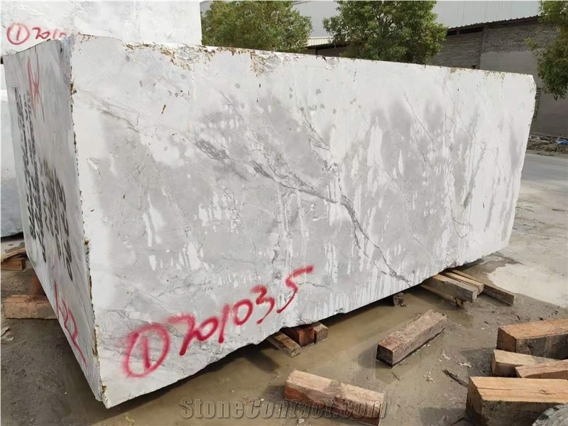 Brazil Calacatta Grey Marble Blocks & Raw Rocks