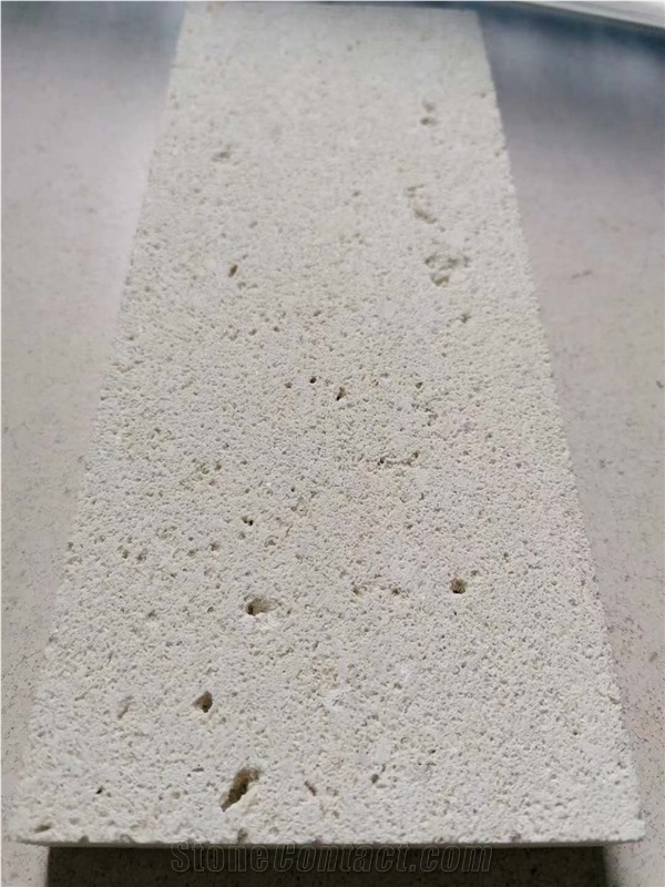 Champagne White Honed Beige Limestone Tiles &Slabs