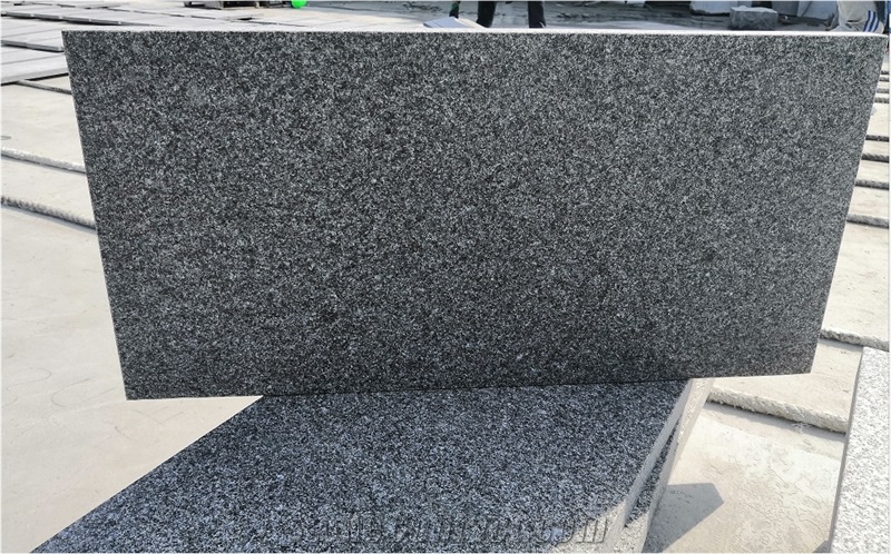 China G695 Hebei Black Flamed Granite Tiles &Slabs
