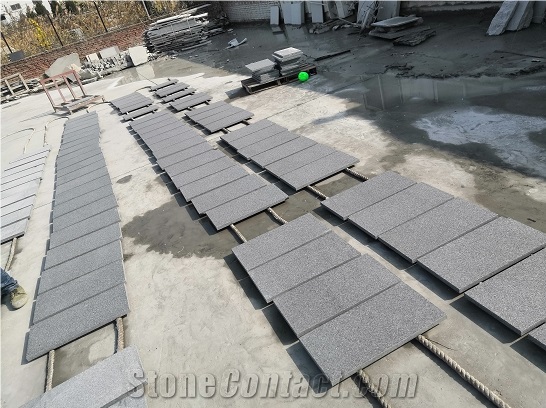 China G695 Hebei Black Flamed Granite Tiles &Slabs