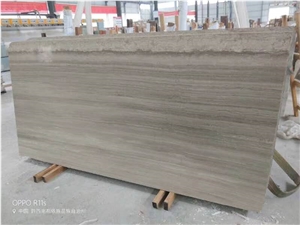 China Gray Wood Grain Marble Polished Mosaic Tiles