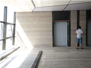 China Gray Wood Grain Marble Polished Mosaic Tiles