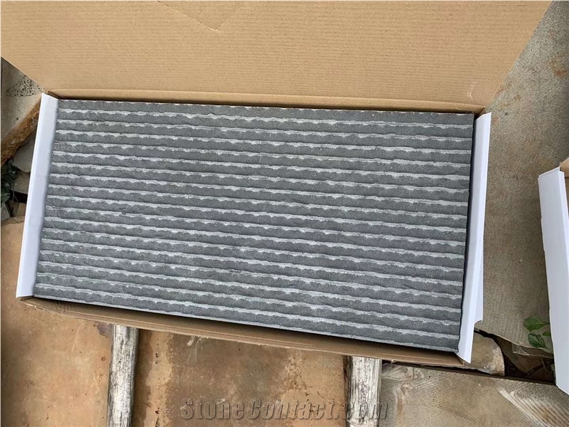 China Hainan Grey Andesite Chisel Wall Tiles