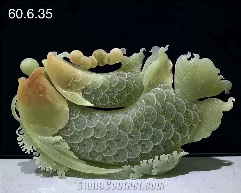 Iran Green Onyx Polished Carved Handicraft Giffs