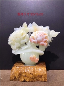 Iran Green Onyx Polished Carved Handicraft Giffs