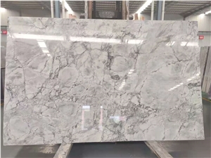 Super White Calacatta Grey Quartzite Slab Tile