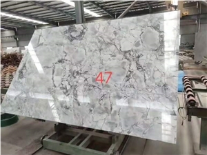 Super White Calacatta Grey Quartzite Slab Tile