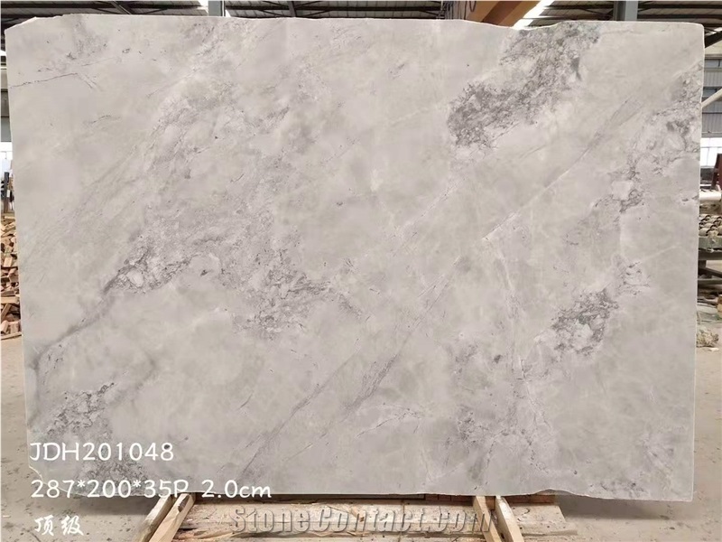Super White Eternity Fantasy Quartzite Slab
