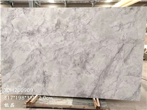 Super White Eternity Fantasy Quartzite Slab