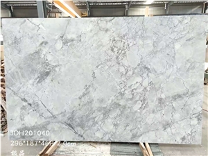 Super White Eternity Fantasy Quartzite Slab