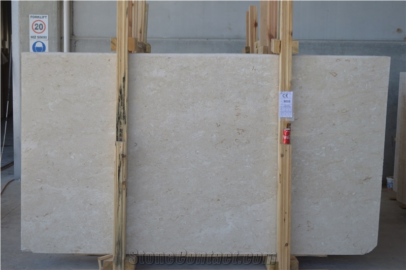 Shell Beige Limestone Slabs