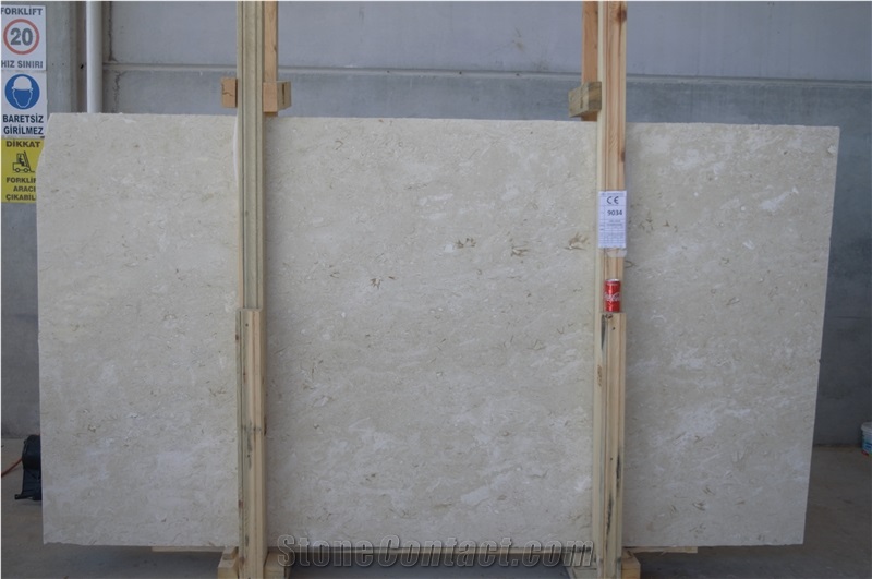 Shell Beige Limestone Slabs
