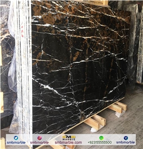 Pakistani Portoro Marble Slabs & Tiles