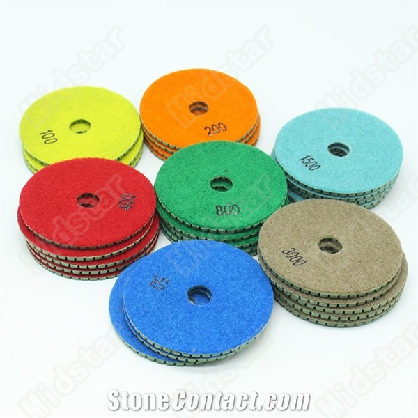 Stone Diamond Polishing Pads for Granite Marble