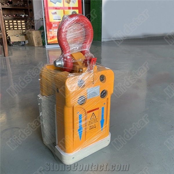 White 1000kgs Stone Slab Lifting Elevating Clamp