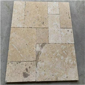 Beige Travertine Versailles Tumbled Paver