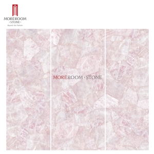 Gemstone Marble Look Pink Porcelain Tile