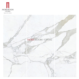 Porcelain Slab Italy Calacatta White Look Ceramic Slab