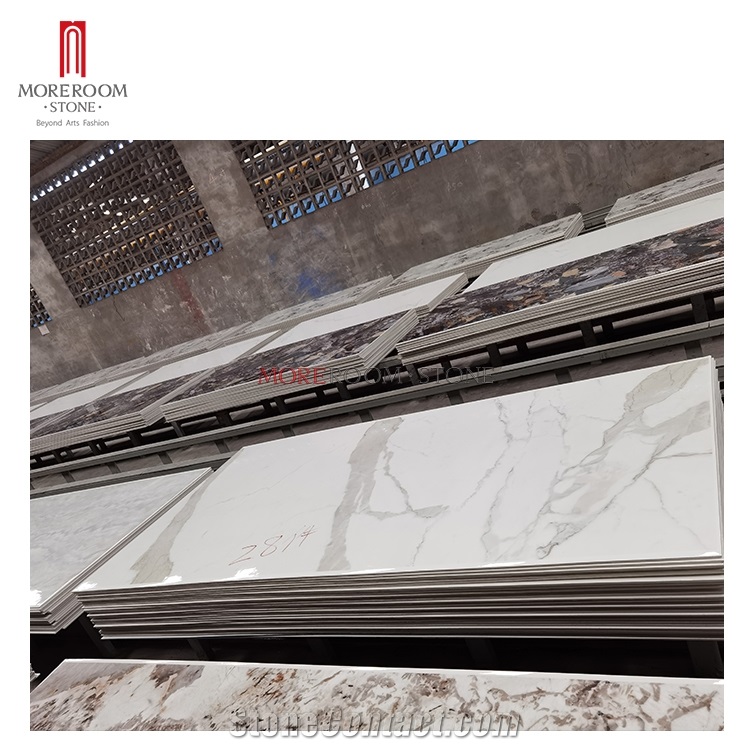 Porcelain Slab Italy Calacatta White Look Ceramic Slab