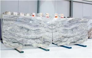 Green Lady Marble Slabs, 2 Cm, Bookmatched