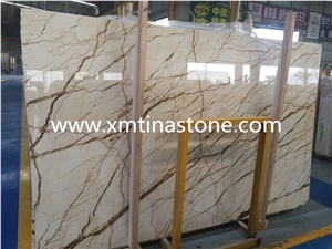 Golden Spider Beige Marble Slabs Wall Floor Tile
