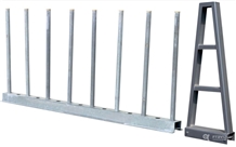 Bundle Rack for Storing Stone Slabs (Base+Tubes+Central Support)