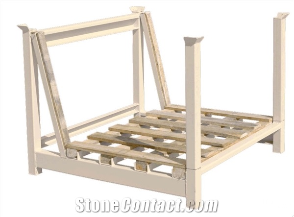 Stackable Pallet for Storage Racks Slabs