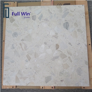 White Artificial Stone Honeycomb Panel Tile