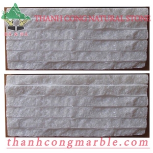 Crystal White Chiseled Walling Ledge Stone