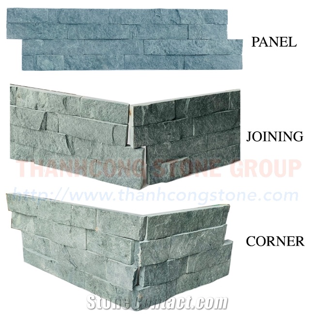 Green Slate Stone Wall Panels
