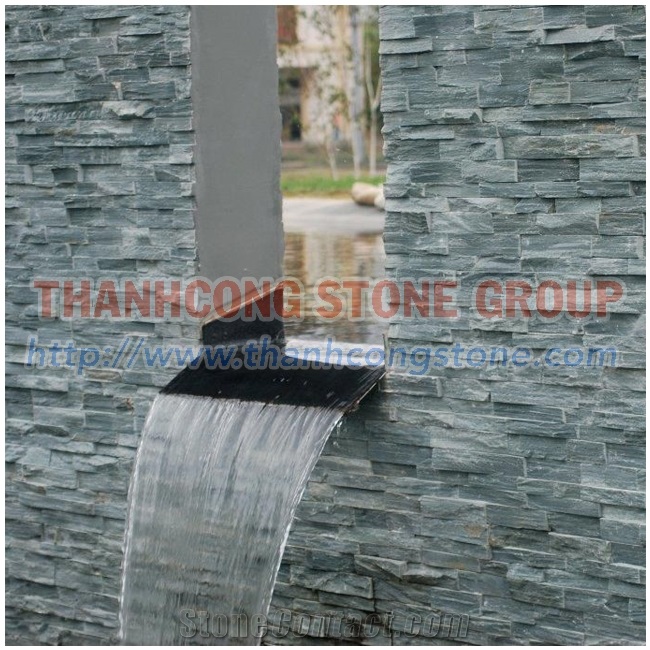 Green Slate Stone Wall Panels
