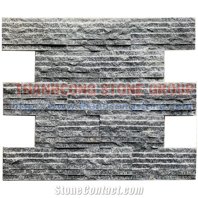 Silver Black Chiseled Marble Stone Wall Tiles