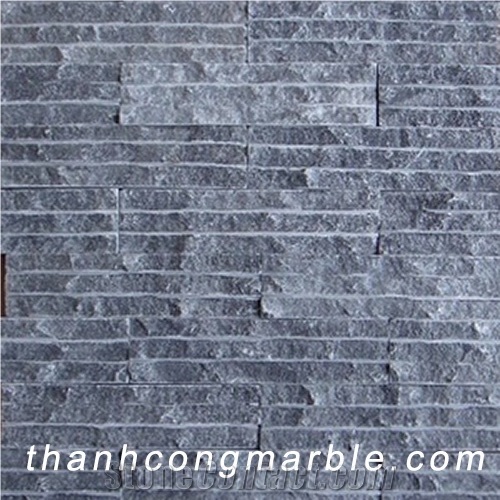Silver Black Chiseled Marble Stone Wall Tiles