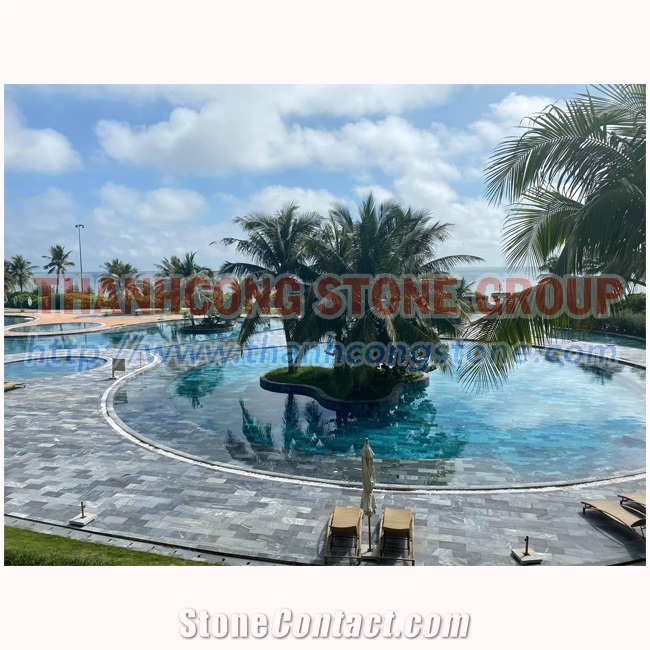 Vietnam Bluestone Pool Coping Tiles