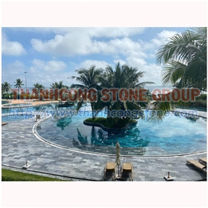 Vietnam Bluestone Pool Coping Tiles