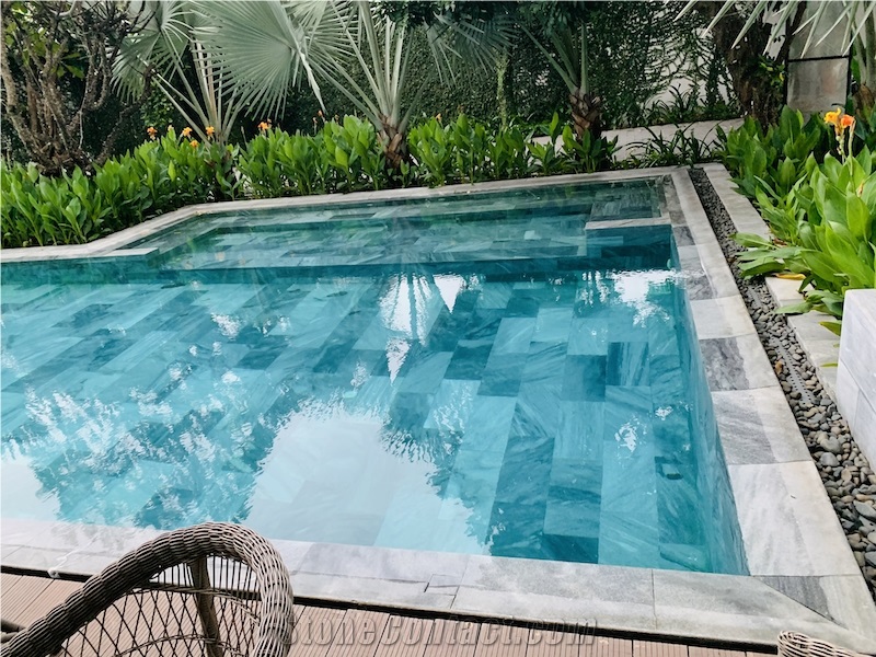 Vietnam Bluestone Pool Coping Tiles