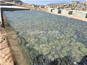 Birjand Green Granite Picasso Green Granite Blocks