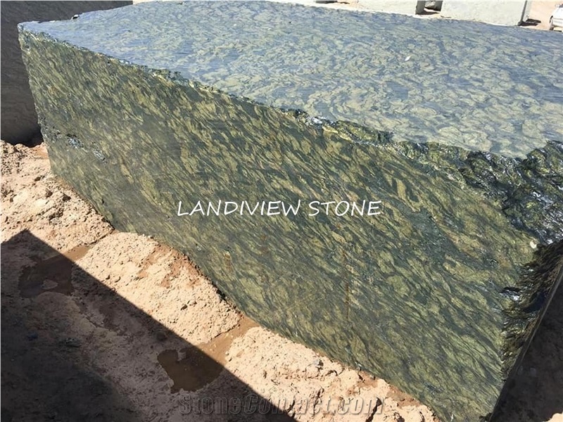 Birjand Green Granite Picasso Green Granite Blocks