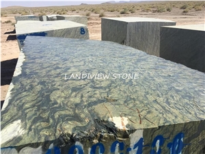 Birjand Green Granite Picasso Green Granite Blocks