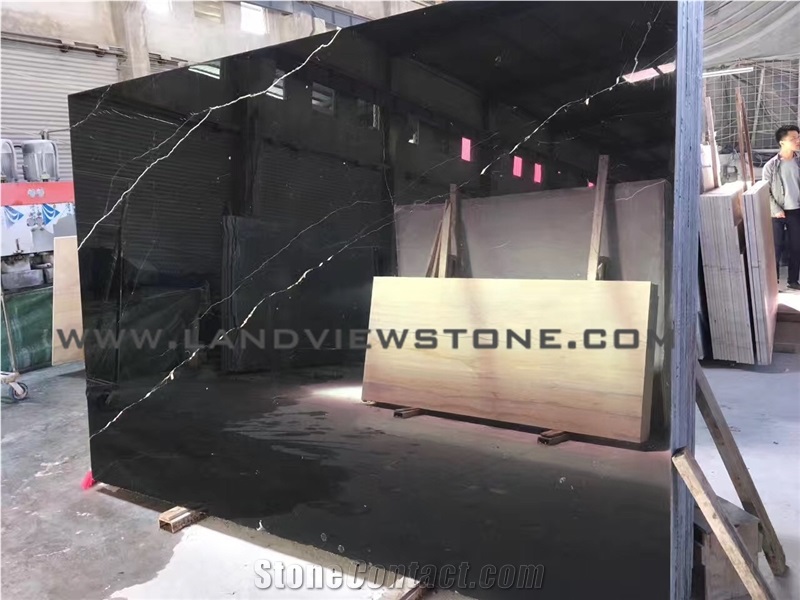 Black Marquina Nero Marquina Cheap Marble Slab